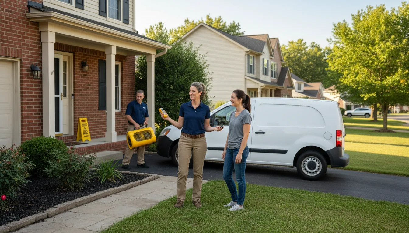 Water restoration image for Dehumidification And Cleanup Services in Dell, AR